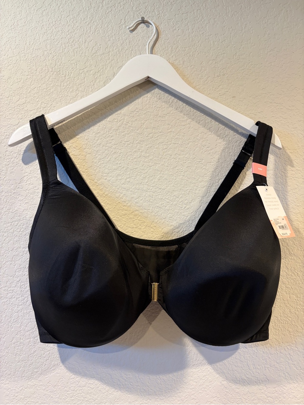 Cacique Women’s Black Modern Collection Lightly Lined Front Clasp Bra - 38F